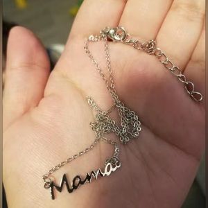 Mama necklace sterling silver